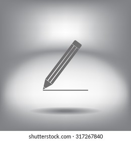 pencil icon , vector illustration