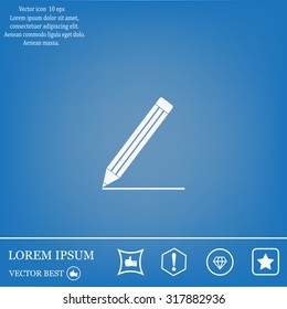 pencil icon , vector illustration