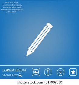 pencil icon , vector illustration