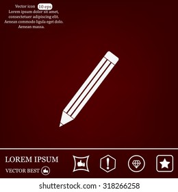 pencil icon , vector illustration