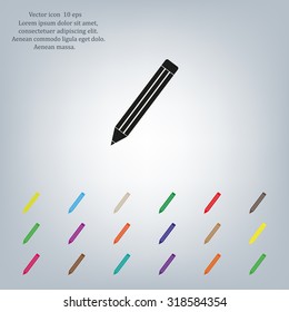 pencil icon , vector illustration