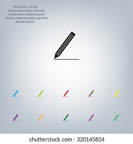 pencil icon , vector illustration