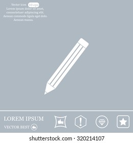 pencil icon , vector illustration