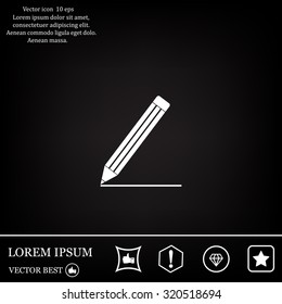 pencil icon , vector illustration