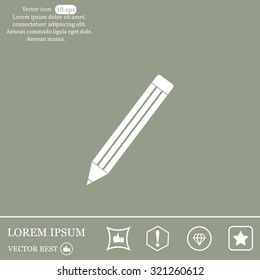pencil icon , vector illustration