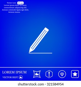 pencil icon , vector illustration
