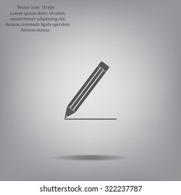pencil icon , vector illustration