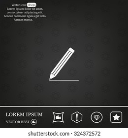 pencil icon , vector illustration