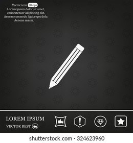 pencil icon , vector illustration
