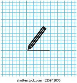 pencil icon , vector illustration