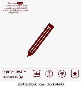 pencil icon , vector illustration