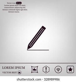 pencil icon , vector illustration