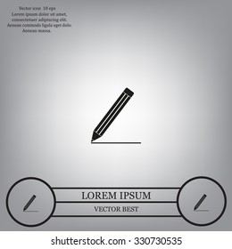 pencil icon , vector illustration