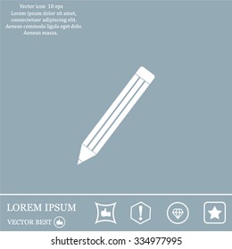 pencil icon , vector illustration