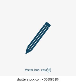pencil icon, vector illustration