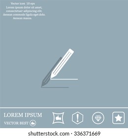 pencil icon , vector illustration