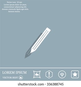 pencil icon , vector illustration