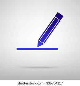 pencil icon , vector illustration