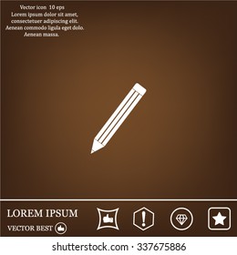 pencil icon , vector illustration