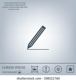 pencil icon , vector illustration