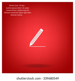 pencil icon , vector illustration
