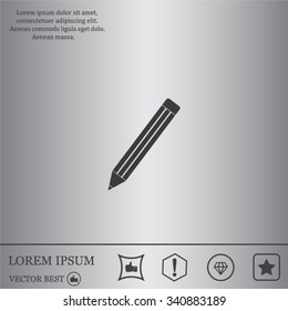 pencil icon , vector illustration