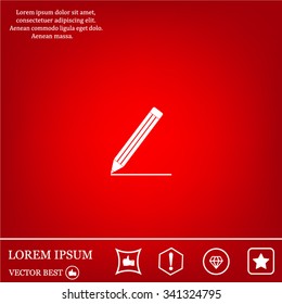 pencil icon , vector illustration