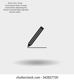 pencil icon , vector illustration