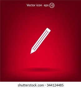 pencil icon , vector illustration