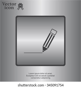 pencil icon , vector illustration
