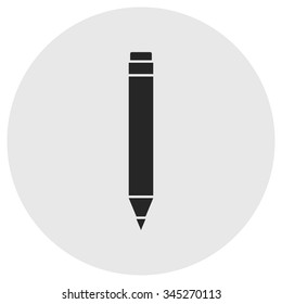 Pencil icon . Vector illustration.