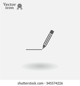 pencil icon , vector illustration