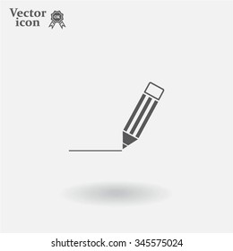 pencil icon , vector illustration