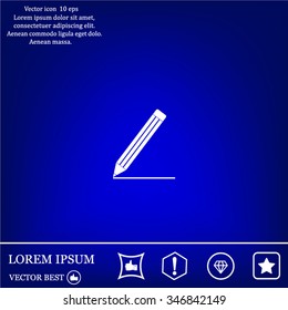 pencil icon , vector illustration