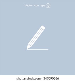 pencil icon , vector illustration