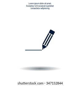pencil icon , vector illustration