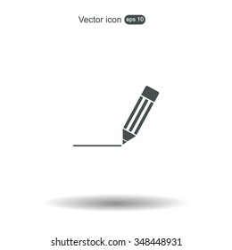pencil icon , vector illustration