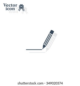 pencil icon , vector illustration