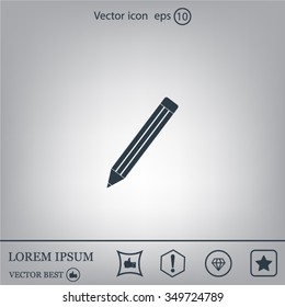 pencil icon , vector illustration