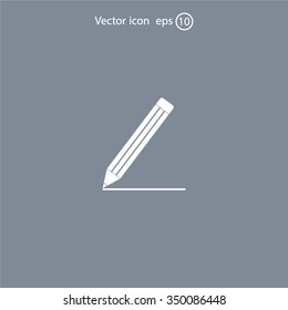 pencil icon , vector illustration
