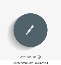 pencil icon , vector illustration
