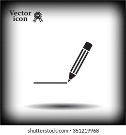pencil icon , vector illustration