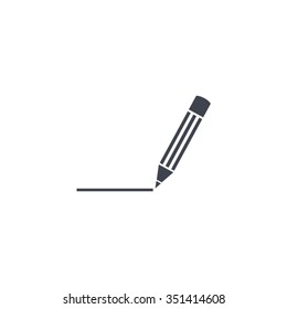 pencil icon , vector illustration