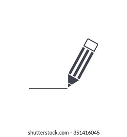pencil icon , vector illustration