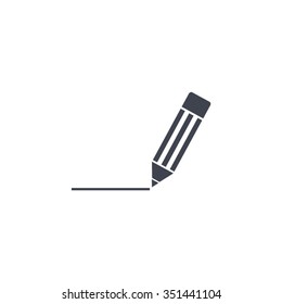 pencil icon , vector illustration