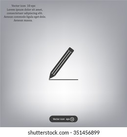 pencil icon , vector illustration