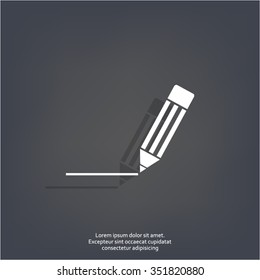 pencil icon , vector illustration