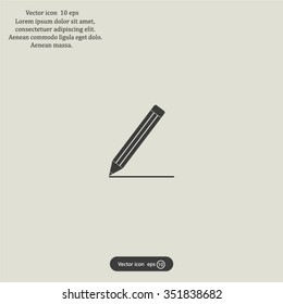 pencil icon , vector illustration