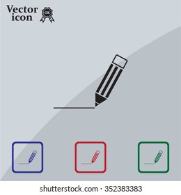 pencil icon , vector illustration