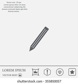 pencil icon , vector illustration